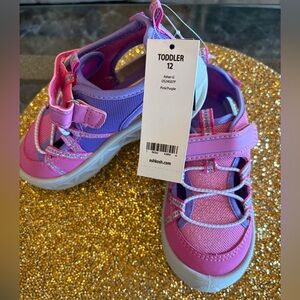 OshKosh B'gosh NWT Pink and Purple Kids Sneakers. Size 12T. Machine Washable